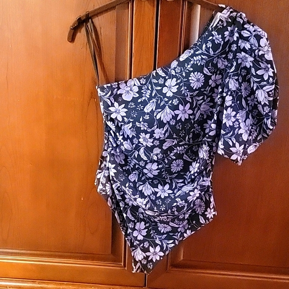 FREE PEOPLE Somethin' Bout You Floral Stretch Knit Bodysuit. NWOT - Picture 6 of 8